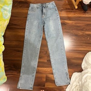 Lioness slit denim jeans